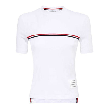 Thom Browne 24SS Vertical High Twisted T-Shirt White FJS143A J0066 100 92552395