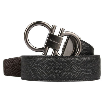 SALVATORE FERRAGAMO Gancini Wendegürtel Schwarz Braun 67-9938 0698949 48938636