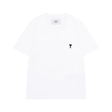 AMI FTS347 724 100 Herzlogo Baumwoll Crop T-Shirt 140060457