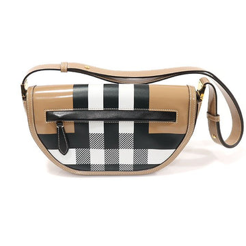 Burberry Camel Calfskin Check Olympia Small Hobo Shoulder Bag 80419511 140156185