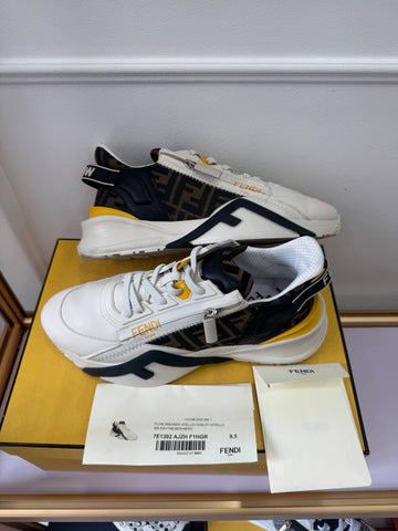 FENDI 新商品級 レザーフロースニーカー 9.5サイズ 140161262