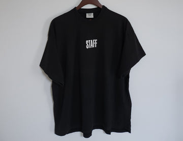 vetements XS Black Staff Oversized T-Shirt WSS17HA8 140170365