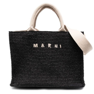 MARNI Raffia Tote Bag mit Logo-Stickerei 23SS P3860 Z1Q44 44452558