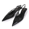 SAINT LAURENT Damen Mesh Slingback Heels 98083488 [P]
