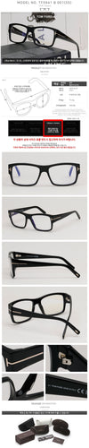 TOM FORD ブルーライトカットメガネフレーム TF5941B 001 ブラック スクエア プラスチック フレーム 140226118 [P]