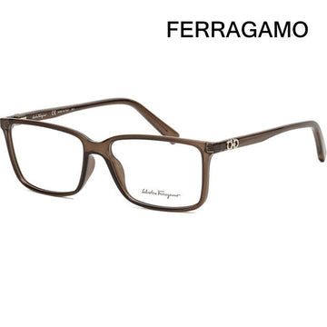 SALVATORE FERRAGAMO SF2894 210 軽量透明ブラウンアイウェアファッション 140228599