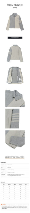 Thom Browne Self Denim 4-Bar Golf Jacket 57368451 [P]