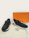 HERMES ブラック・ブラック・マイルズ・メッシュ・スニーカー 54370170 [P]