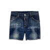 DSQUARED2 Painted Washed Denim Shorts S74MU0649 140317472 [P]