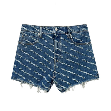 Alexander Wang Logo Print Women's Short Shorts 4DC1214897 140353169