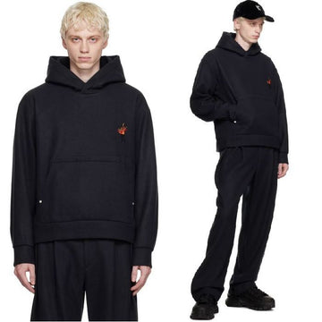 Wooyoungmi Logo Volcano Men's Hoodie W233TS40727N 140353180