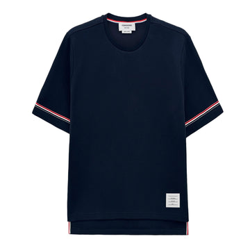 THOM BROWNE コットンラグビーバックオーバーサイズ半袖Tシャツ MJS282A 415 140402543