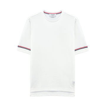 THOM BROWNE 25SS Baumwolle Rugby Oversized Kurzarm T-Shirt 100 140402664