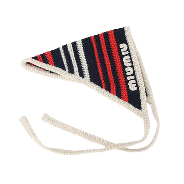Miu Miu 5IH073 Crochet Cotton Triangle Scarf Hairband 35399-1 140402680