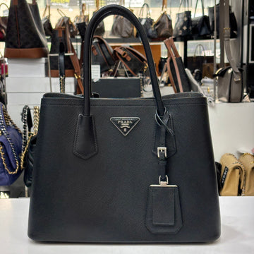 Prada Saffiano Small Black Tote 1BG887 140403276
