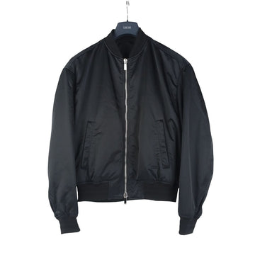 Dior Homme Satin Bomber Jacket with Signature Logo Embroidery 48 140403934