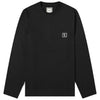 WOOYOUNGMI Schwarzes Quadrat Logo Baumwolle Langarm W231TS17710B 66879308 [P]