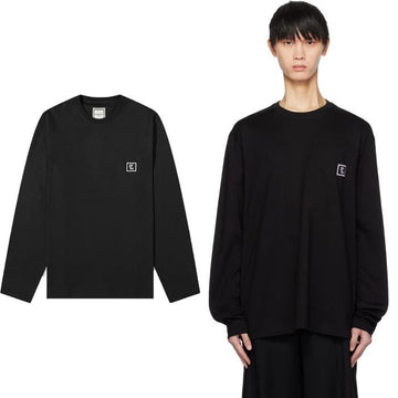 Wooyoungmi Black Square Logo Cotton Long Sleeve W231TS17710B 66879308