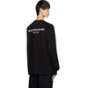 WOOYOUNGMI Schwarzes Quadrat Logo Baumwolle Langarm W231TS17710B 66879308 [P]
