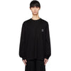 WOOYOUNGMI Schwarzes Quadrat Logo Baumwolle Langarm W231TS17710B 66879308 [P]