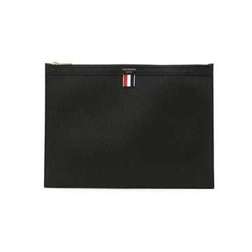 Thom Browne Pebble Leather Three-Line Clutch 47886546