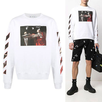 Off White Crewneck Sweatshirt OMBA025R21FLE0050125 45119301