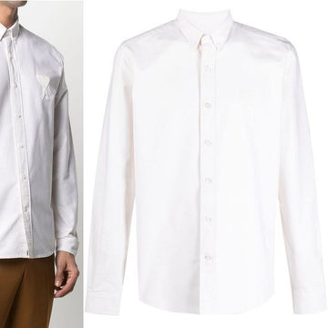 AMI Herzlogo Button-Down Langarmhemd E21HC024 45 45119278