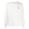 AMI Langarm-T-Shirt mit Besticktem Logo E21HJ005 701 45119305 [P]