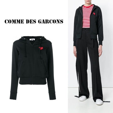 Comme Des Garcons Red Heart Logo Patch Hoodie P1T171-1 45118902