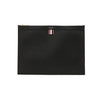 THOM BROWNE Pebble Leather Clutch mit drei Streifen 00198 001 45118567 [P]