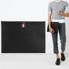 THOM BROWNE Pebble Leather Clutch mit drei Streifen 00198 001 45118567 [P]
