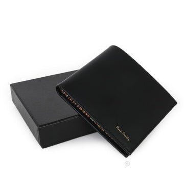 PAUL SMITH マルチストライプ ブラック 二つ折り財布 APXA 4832 W761 45118292
