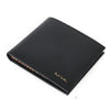 PAUL SMITH Multi-Stripe schwarze Geldbörse APXA 4832 W761 45118292 [P]