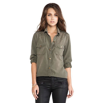 CURRENT ELLIOTT THE PERFECT Studded Shirt 2001-0058 45118190