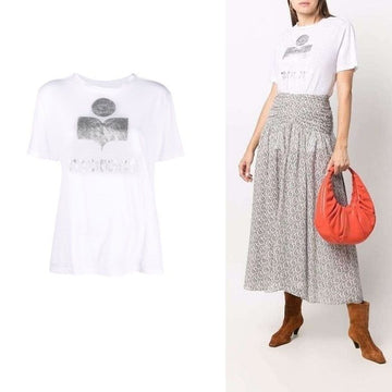 Isabel Marant Cotton Logo T-Shirt TS0406 00M008E 45117803