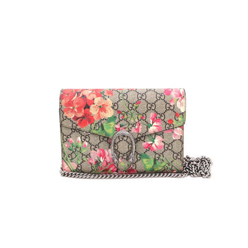 GUCCI GG Supreme Canvas Bloom Dionysus Chain Wallet Crossbody 401231 140431634