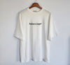 Balenciaga XS White Copyright Oversized T-Shirt 620941 140441041 [P]