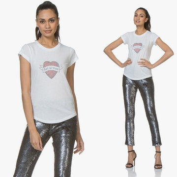 ZADIG & VOLTAIRE スキニーハートTシャツ SHTS1823F 45117693