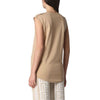 Balmain Gold Button Logo Print Cotton Top XF1EB005 BB02 45117564 [P]