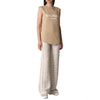 Balmain Gold Button Logo Print Cotton Top XF1EB005 BB02 45117564 [P]