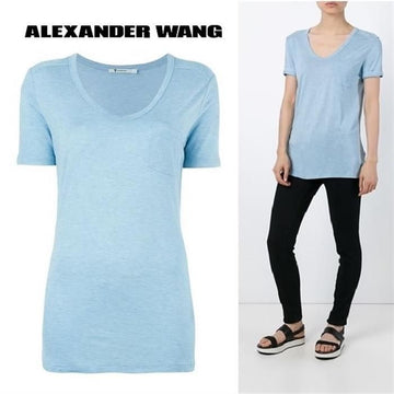 ALEXANDER WANG Taschen T-Shirt mit kurzen Ärmeln 400200R16 468 45117504