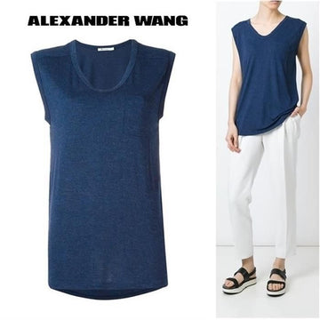 Alexander Wang Pocket Sleeveless T-Shirt 45117499