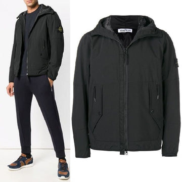 STONE ISLAND Wappen Kapuzen Shelljacke V0029 45117348