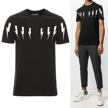 Neil Barrett Men's Bolt T-Shirt Black PBJT468B L524S 524 45117287