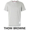 THOM BROWNE Seiten-Schlitz Kurzarm-T-Shirt MJS067A 00042 055_1 45117251 [P]