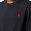 AMI Langarm-T-Shirt mit gesticktem Logo Navy E21HJ005 701 45116926 [P]