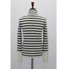 J.CREW Gestreifter Knopf Mockneck Pullover C9964 45116779 [P]