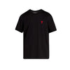 AMI Herzlogo T-Shirt Kurzarm Schwarz BFHJ108 723 45116485 [P]
