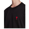 AMI Herzlogo T-Shirt Kurzarm Schwarz BFHJ108 723 45116485 [P]