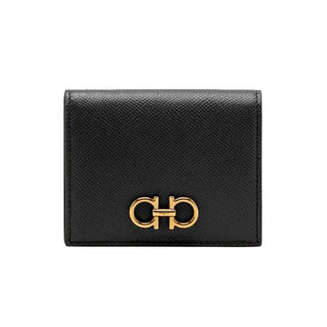 Salvatore Ferragamo Gancini Compact Wallet Black 22D780 726512 45115969